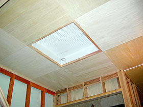 タタミルーム天井照明BOX