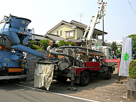 基礎コンクリート打設