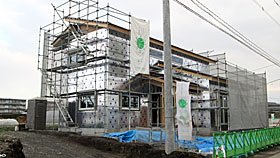 構造外観 遮熱断熱材張