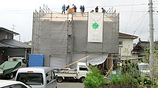 上棟屋根仕舞い