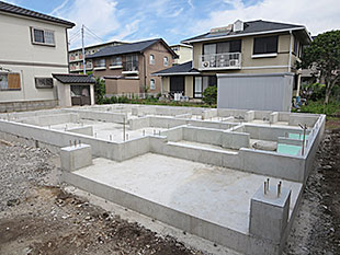 べた基礎完成