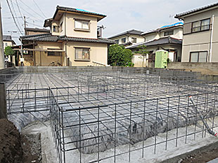 べた基礎配筋