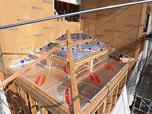 下屋 小屋裏断熱遮熱施工