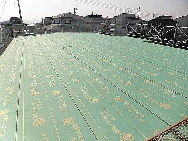 屋根 防水紙 接着剤付き
