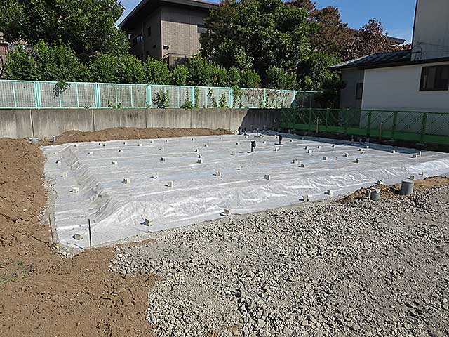 ベタ基礎防湿処理