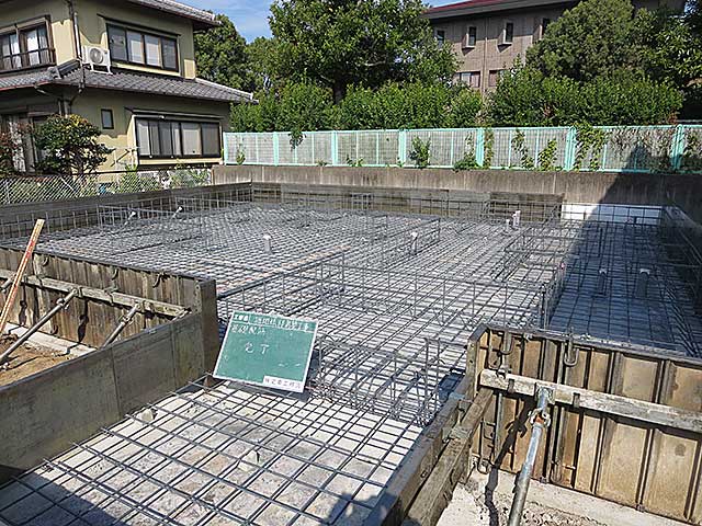 ベタ基礎配筋