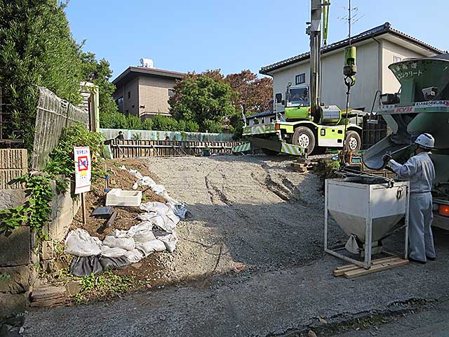 ベタ基礎コンクリート打設2