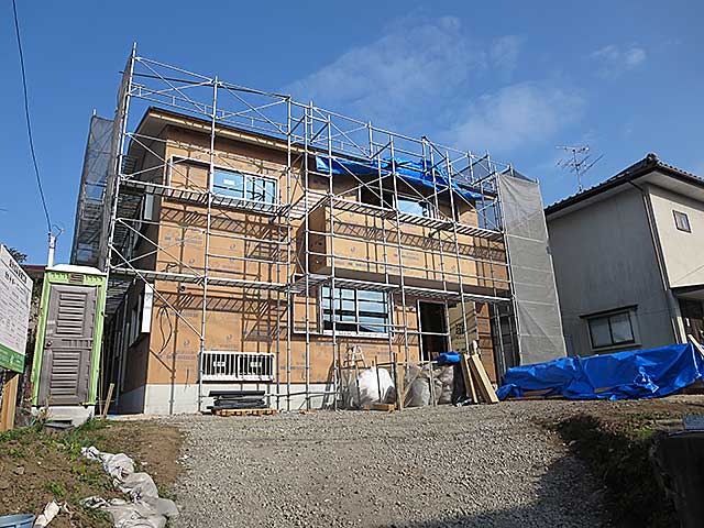 外壁構造用パネル貼