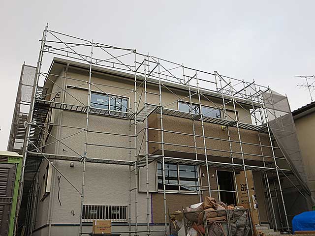 外壁サイディング貼り