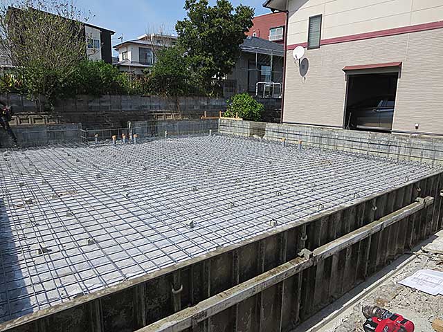 ベタ基礎配筋