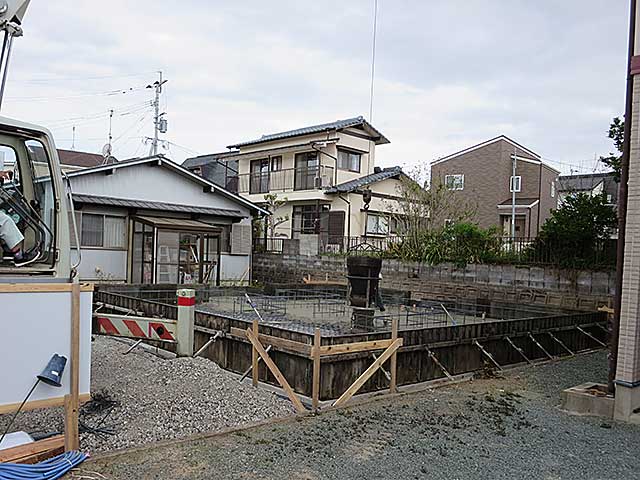 ベタ基礎コンクリート打設1