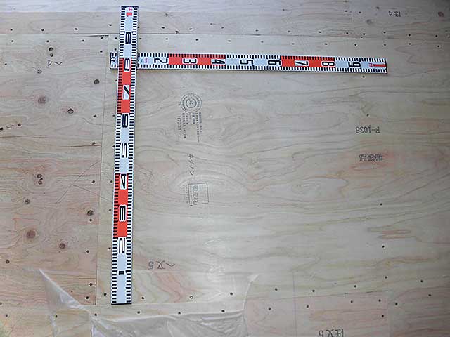1F 構造用合板留付け